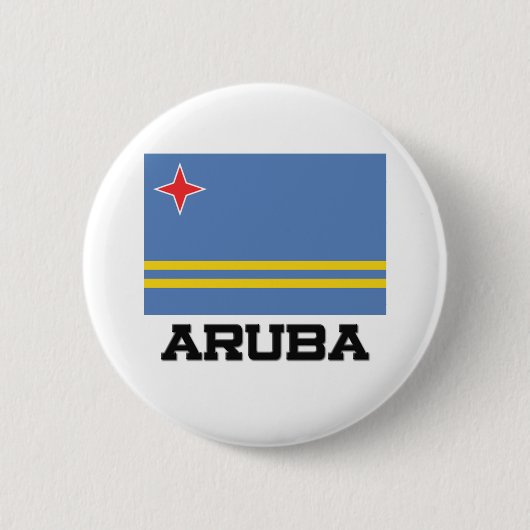 Aruba-Flagge Button (Vorderseite)