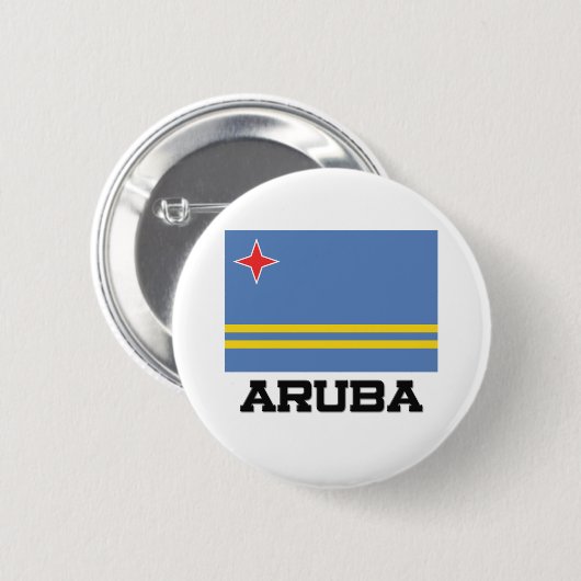 Aruba-Flagge Button (Vorne & Hinten)
