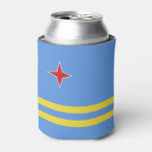 Aruba-Flagge Dosenkühler (Kanne Vorderseite)