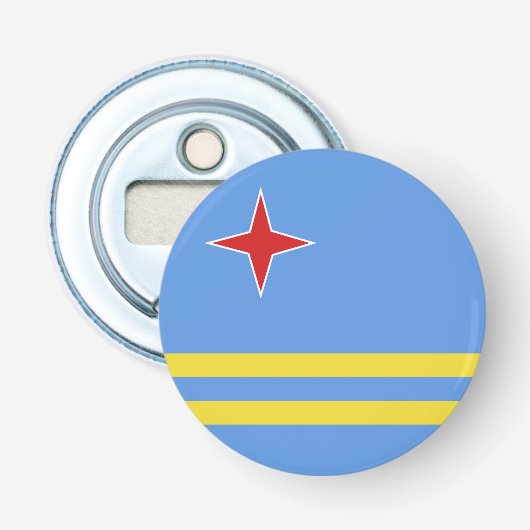 Aruba-Flagge Flaschenöffner (Vorderseite)