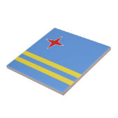 Aruba-Flagge Fliese (Seite)
