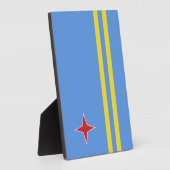 Aruba-Flagge Fotoplatte (Seite)