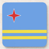 Aruba-Flagge Getränkeuntersetzer (Vorderseite)