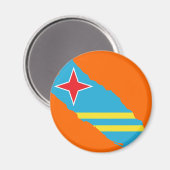 Aruba-Flagge Magnet (Vorderseite/Rückseite)
