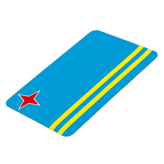 Aruba-Flagge Magnet (Linke Seite)