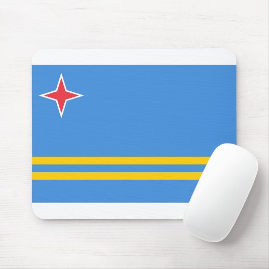 Aruba-Flagge Mousepad (Mit Mouse)