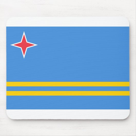 Aruba-Flagge Mousepad (Vorne)