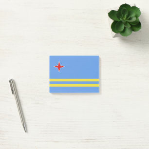 Aruba-Flagge Post-it Klebezettel