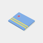 Aruba-Flagge Post-it Klebezettel (angewinkelt)