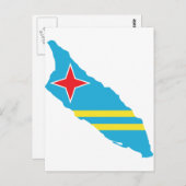 Aruba-Flagge Postkarte (Vorne/Hinten)