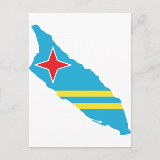 Aruba-Flagge Postkarte (Vorderseite)