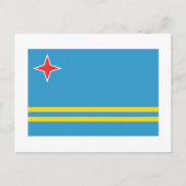 Aruba-Flagge Postkarte (Vorderseite)