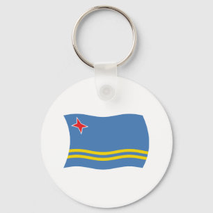 Aruba-Flagge Schlüsselanhänger