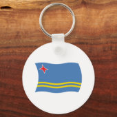 Aruba-Flagge Schlüsselanhänger (Vorderseite)