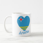 Aruba-Flaggen-Herz Kaffeetasse (Links)