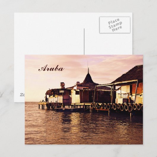 Aruba, frühe Morgengrauen Postkarte (Vorne/Hinten)