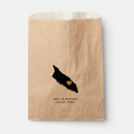 Aruba Gastgeschenk Hochzeit Leckerei Säcke, Karten Geschenktütchen