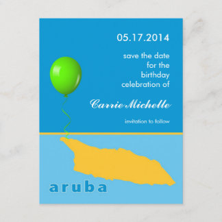 Aruba Geburtstag Ankündigung Datum freihalten