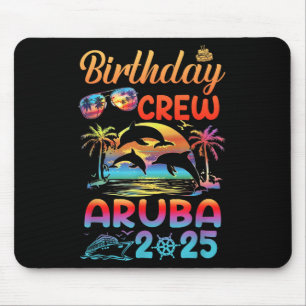 Aruba Geburtstagsreise Urlaub 2025 passende Gruppe Mousepad