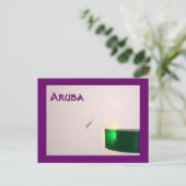 Aruba Gecko Postkarte (Stehend Vorderseite)