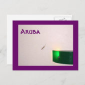Aruba Gecko Postkarte (Vorne/Hinten)
