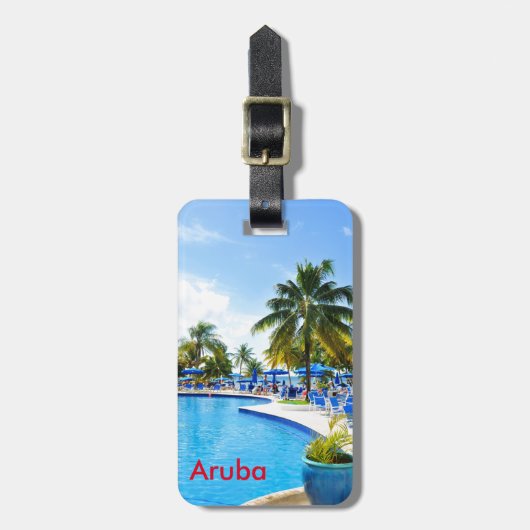 Aruba Gepäckanhänger (Vorderseite vertikal)
