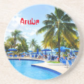 Aruba Getränkeuntersetzer (Vorne)