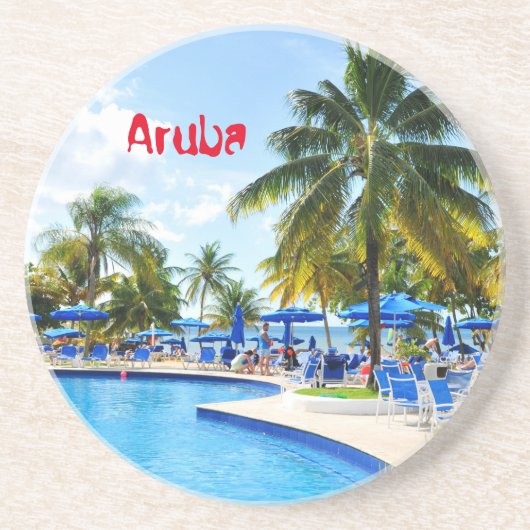 Aruba Getränkeuntersetzer (Vorne)