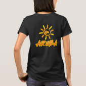 Aruba hellgelb und orange T-Shirt (Rückseite)