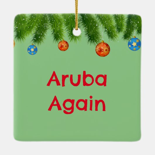Aruba Holiday Ornament (Rückseite)