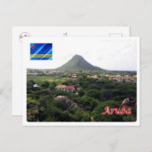 Aruba - Hooiberg Piedra Plat - Postkarte (Vorne/Hinten)