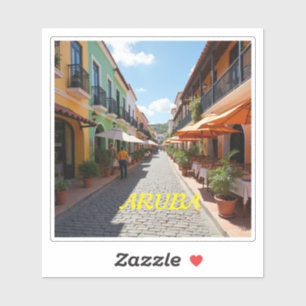 Aruba Innenstadt Aufkleber