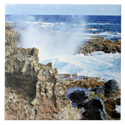 Aruba, Insel Karibisches Meer Fliese (Vorderseite)