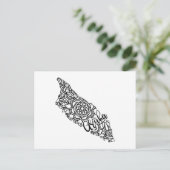 Aruba Insel Karte (Stehend Vorderseite)