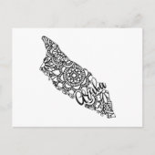 Aruba Insel Karte (Vorderseite)