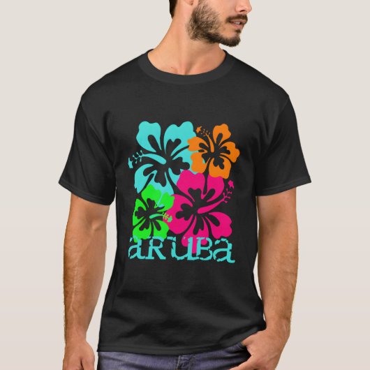Aruba Island Beach Tropical Paradise Surfen T-Shirt (Vorderseite)