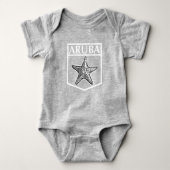 Aruba Island Design - Baby Jersey Bodysuit Baby Strampler (Vorderseite)