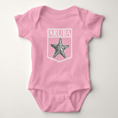 Aruba Island Design - Baby Jersey Bodysuit Baby Strampler (Vorderseite)