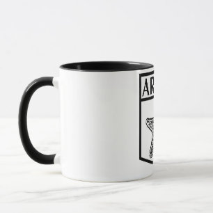 Aruba Island Design - Black 11 oz Combo Tasse