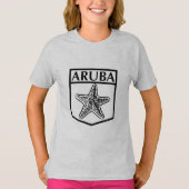 Aruba Island Design - Girls' Basic T - Shirt (Vorderseite)