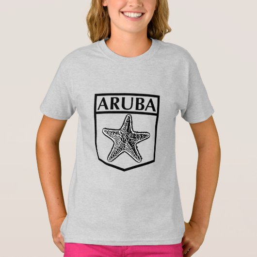 Aruba Island Design - Girls' Basic T - Shirt (Vorderseite)