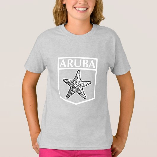 Aruba Island Design - Girls' Basic T - Shirt (Vorderseite)
