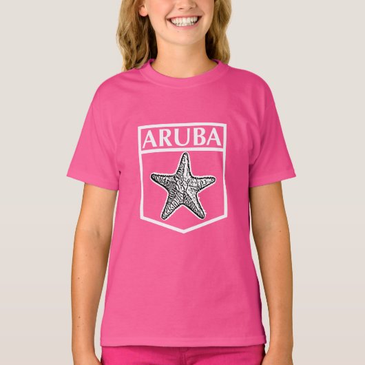 Aruba Island Design - Girls' Basic T - Shirt (Vorderseite)