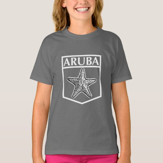 Aruba Island Design - Girls' Basic T - Shirt (Vorderseite)