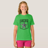 Aruba Island Design - Girls' Basic T - Shirt (Vorne ganz)