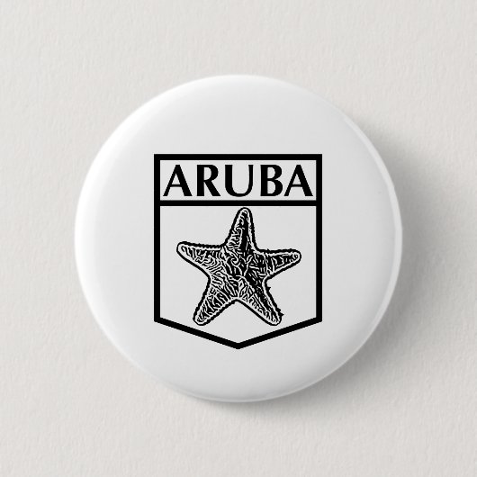 Aruba Island Design - Standard, 2¼ Zoll runder Hin Button (Vorderseite)