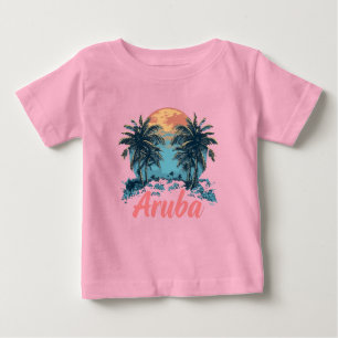 Aruba Island Design (Version 2) - Baby Fine Jersey T-shirt