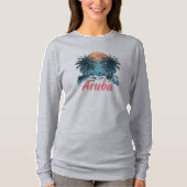 Aruba Island Design (Version 2) - Basic Long Sleev T-Shirt (Vorderseite)