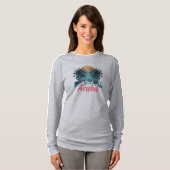 Aruba Island Design (Version 2) - Basic Long Sleev T-Shirt (Vorne ganz)