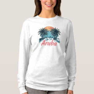 Aruba Island Design (Version 2) - Basic Long Sleev T-Shirt